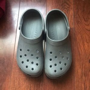 Gray Crocs Size 12